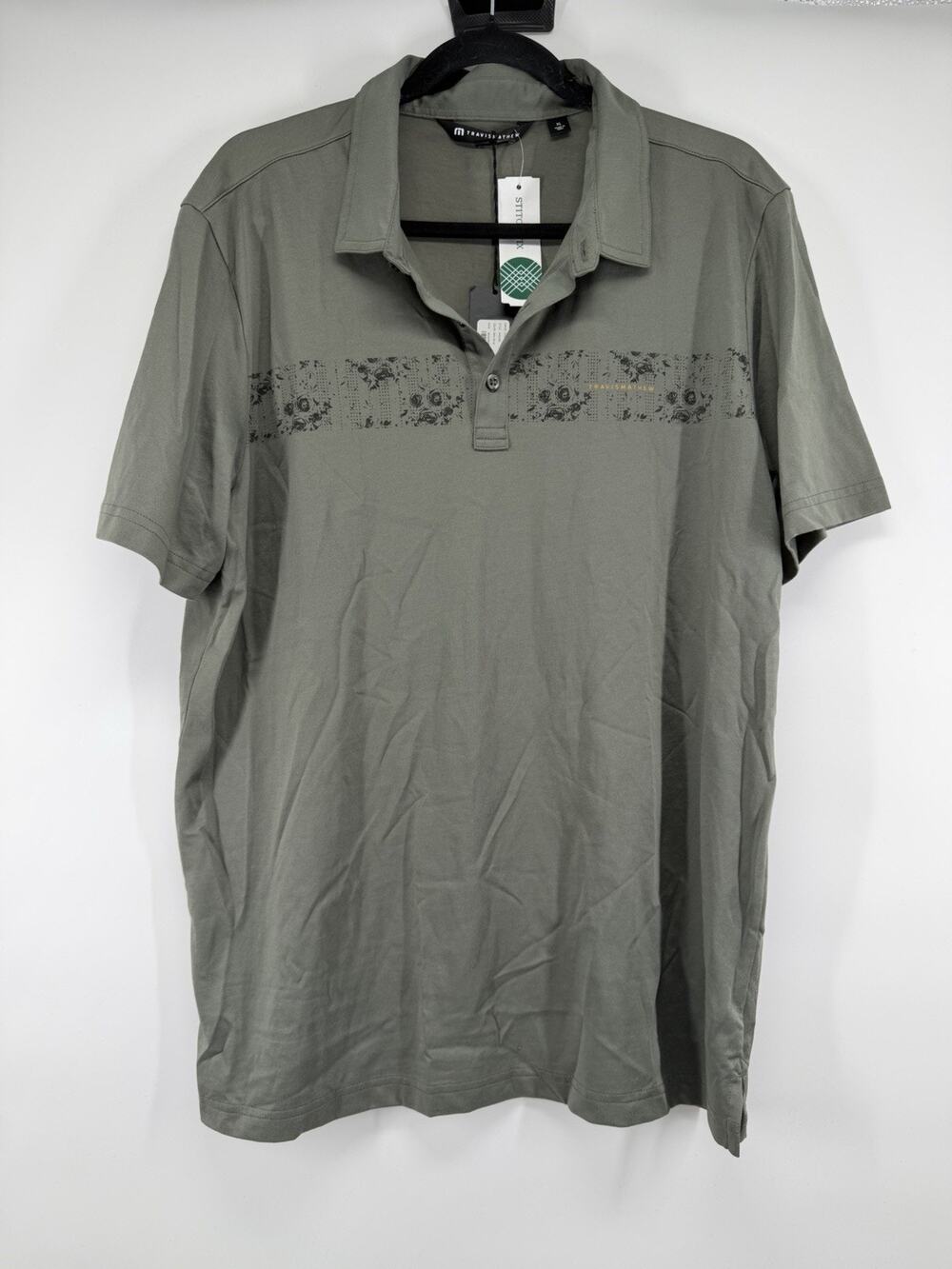 Travis Mathew Overnight Stay Polo Dark Olive Men’s Size XL
